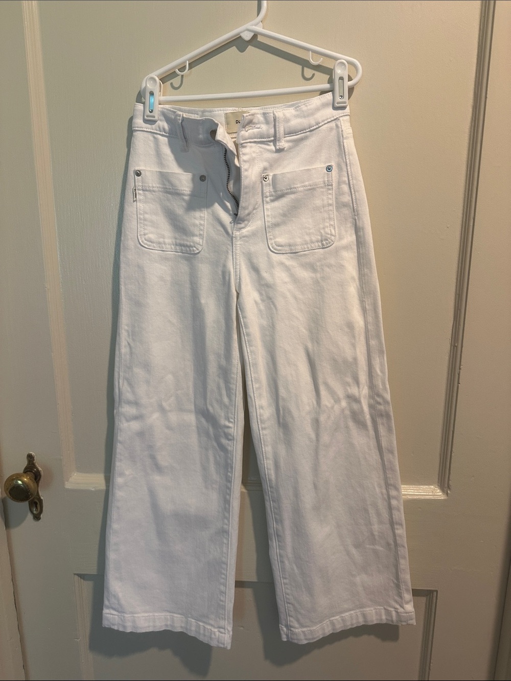 DL1961 White Wide-Leg Kids Jeans